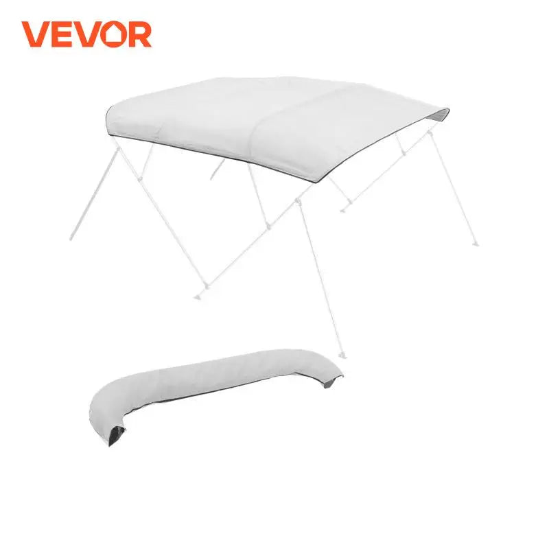 VEVOR 4 Bow Boat Bimini Tops 600D Waterproof and Sun Protection Boat Awning Canopy with Storage Bag, Boat Bimini Top Replacement