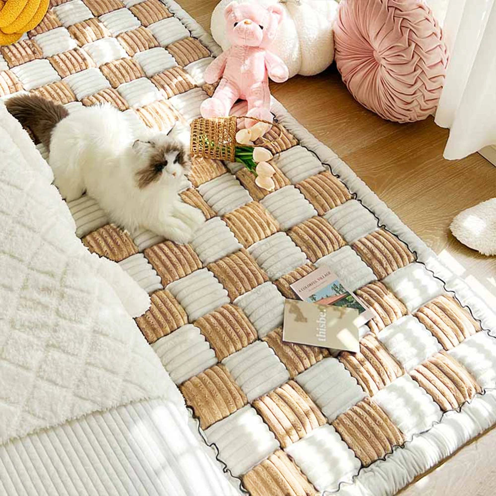 Dog Bed Mat Warm Pet Cat Scratchable Blanket Anti-slip Washable Cushion