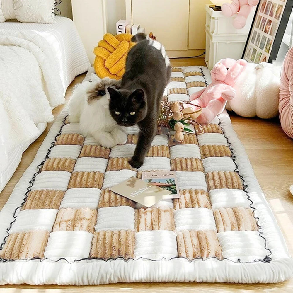 Dog Bed Mat Warm Pet Cat Scratchable Blanket Anti-slip Washable Cushion