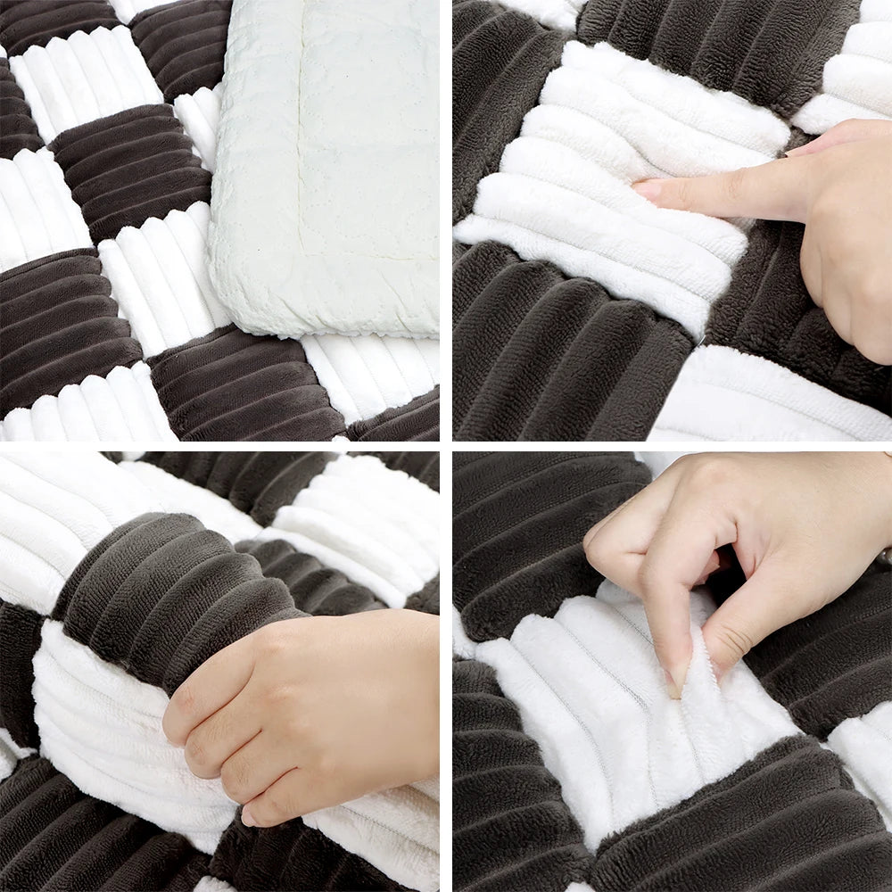 Dog Bed Mat Warm Pet Cat Scratchable Blanket Anti-slip Washable Cushion