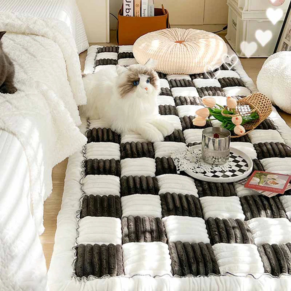 Dog Bed Mat Warm Pet Cat Scratchable Blanket Anti-slip Washable Cushion