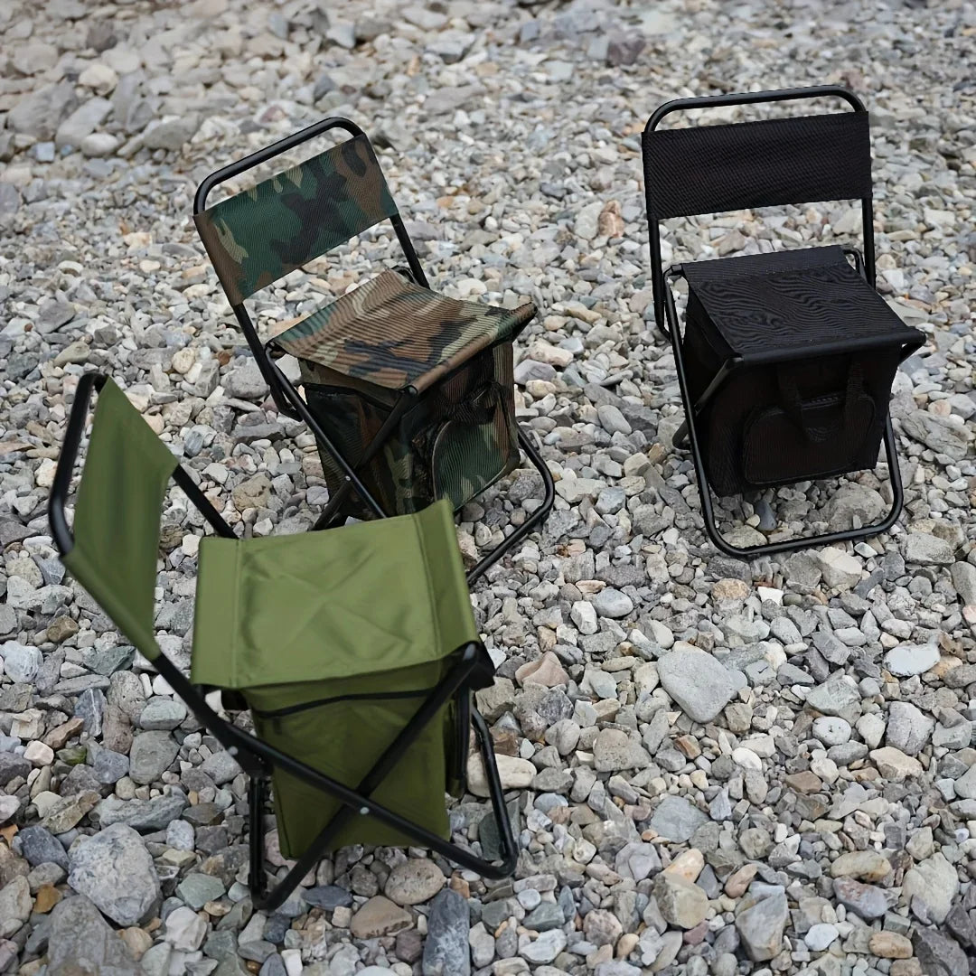 FUNDANGO Small Fishing Chair Lightweight Foldable 265 lbs Capacity