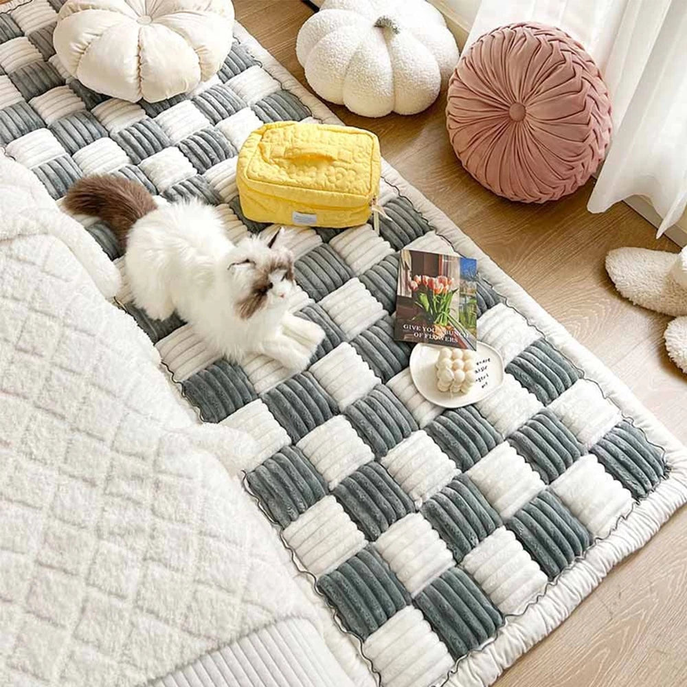 Dog Bed Mat Warm Pet Cat Scratchable Blanket Anti-slip Washable Cushion