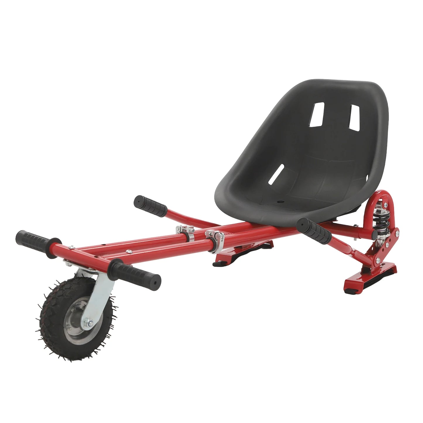 Flexible Balancing Scooter Seat Attachment with Wheel Adjustable Frame Length 27.5-37.4In Hoverboard Seat Load 220 lbs