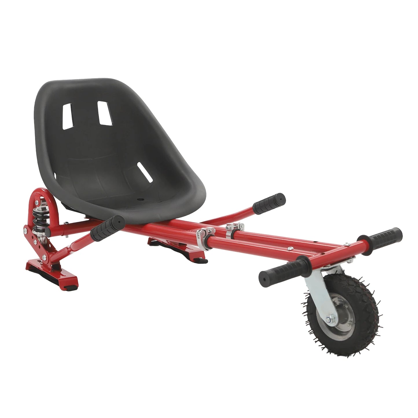 Flexible Balancing Scooter Seat Attachment with Wheel Adjustable Frame Length 27.5-37.4In Hoverboard Seat Load 220 lbs